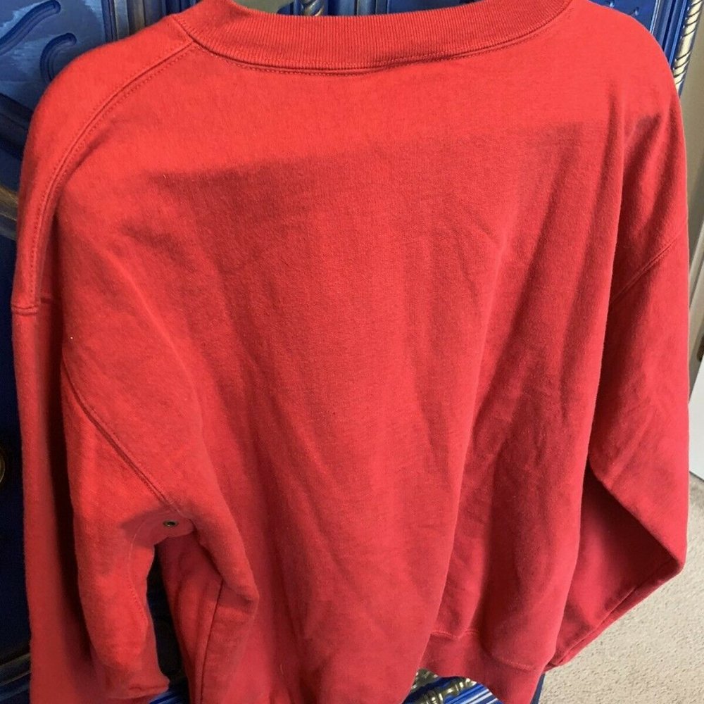 Vintage Timberland Red Pullover Sweater Size Large - Picture 3 of 3